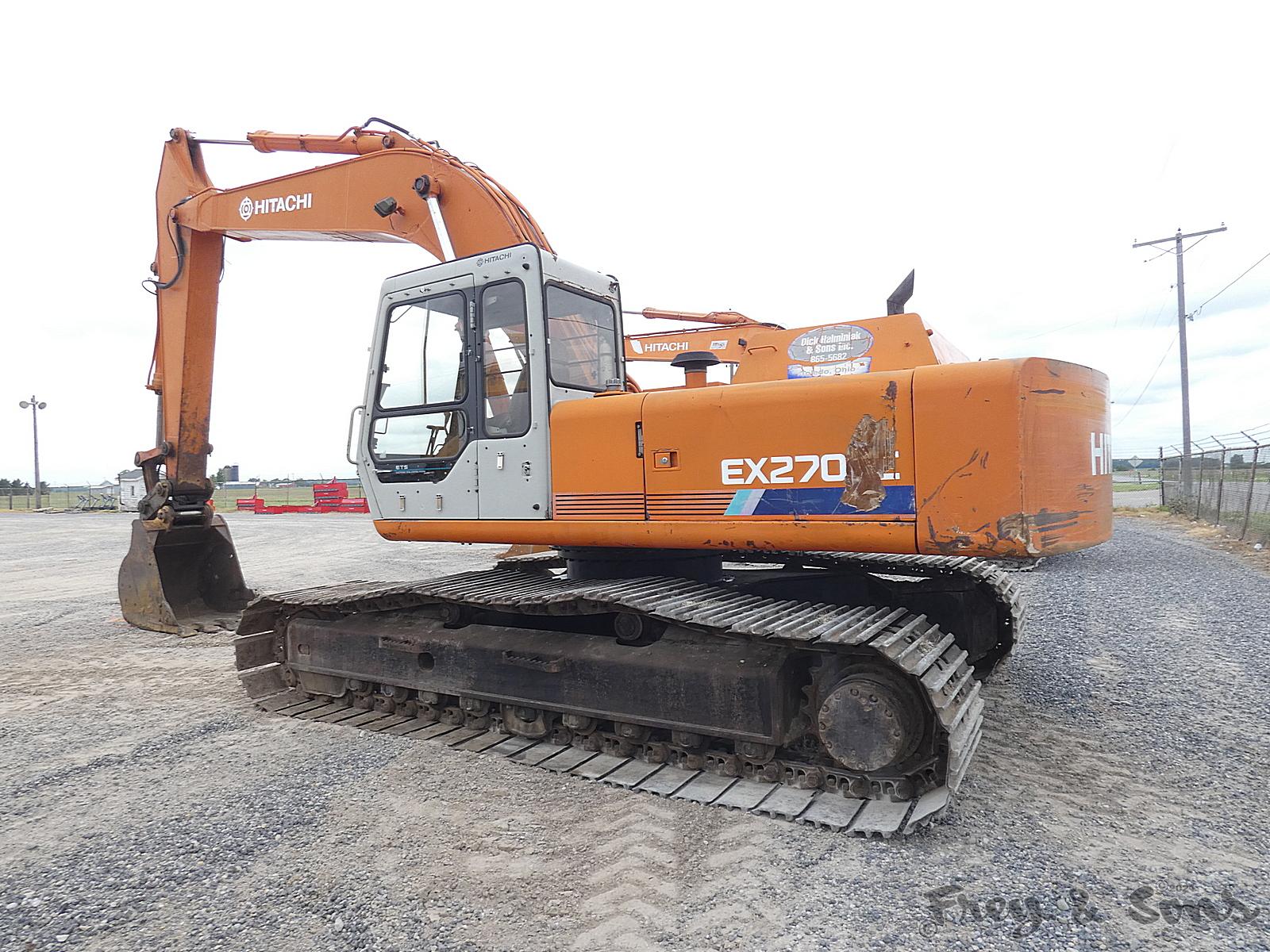 Hitachi EX270LC Hydraulic Excavator, SN:158-5844, JB Hendrix QT & 42'' Buck