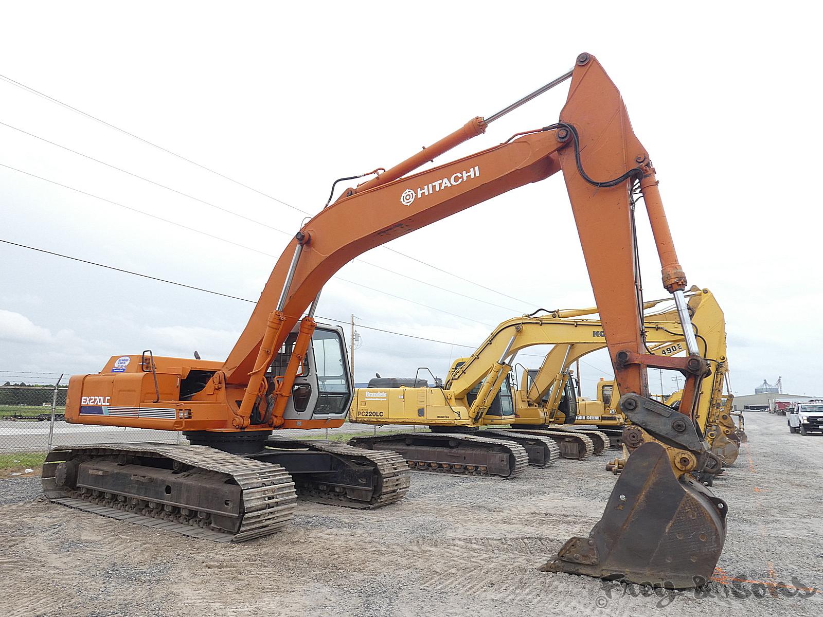 Hitachi EX270LC Hydraulic Excavator, SN:158-5844, JB Hendrix QT & 42'' Buck