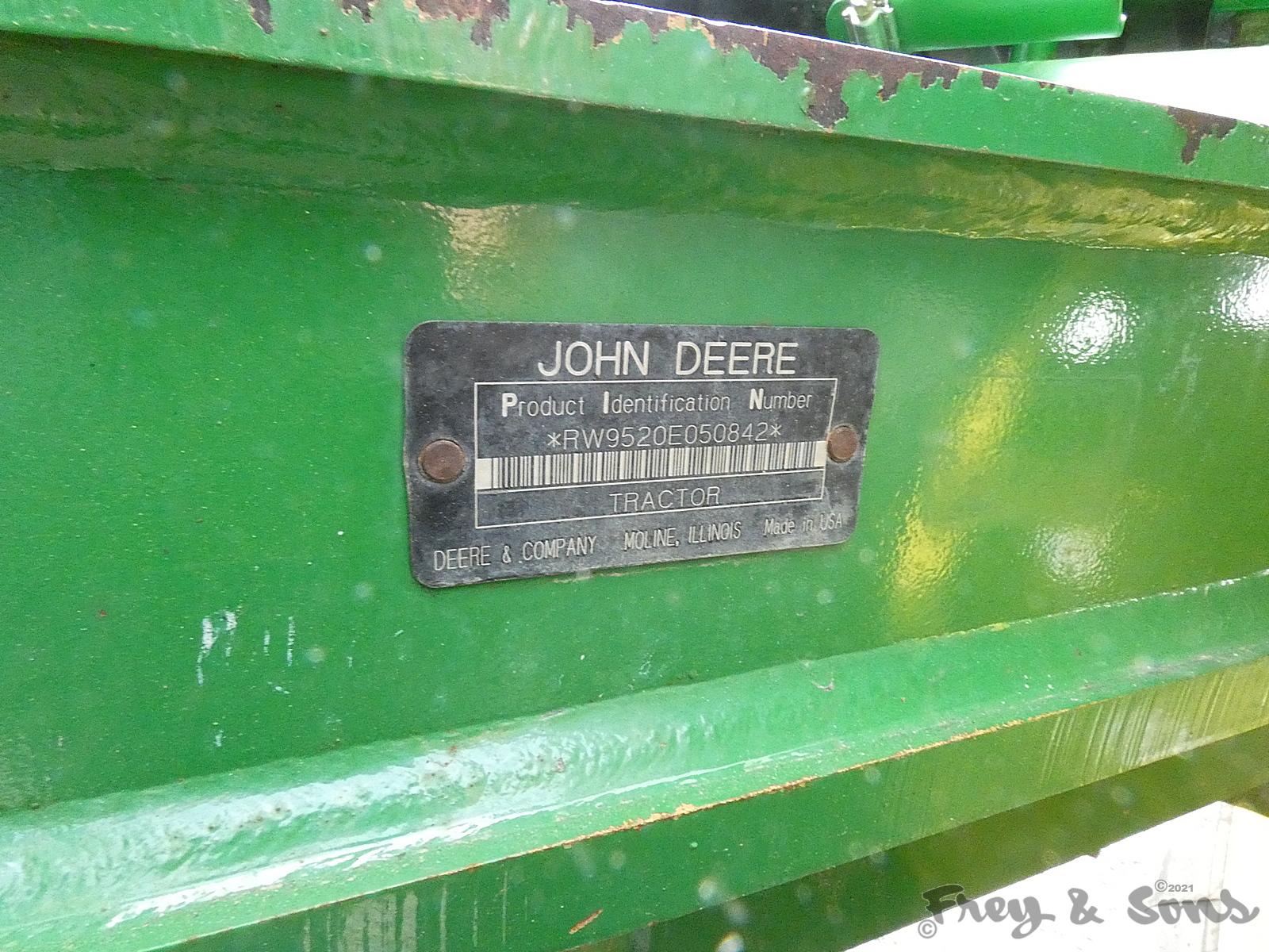 John Deere 9520 Scraper Special 4x4 Tractor, SN RW9520E050842, Cab/Air, Pow