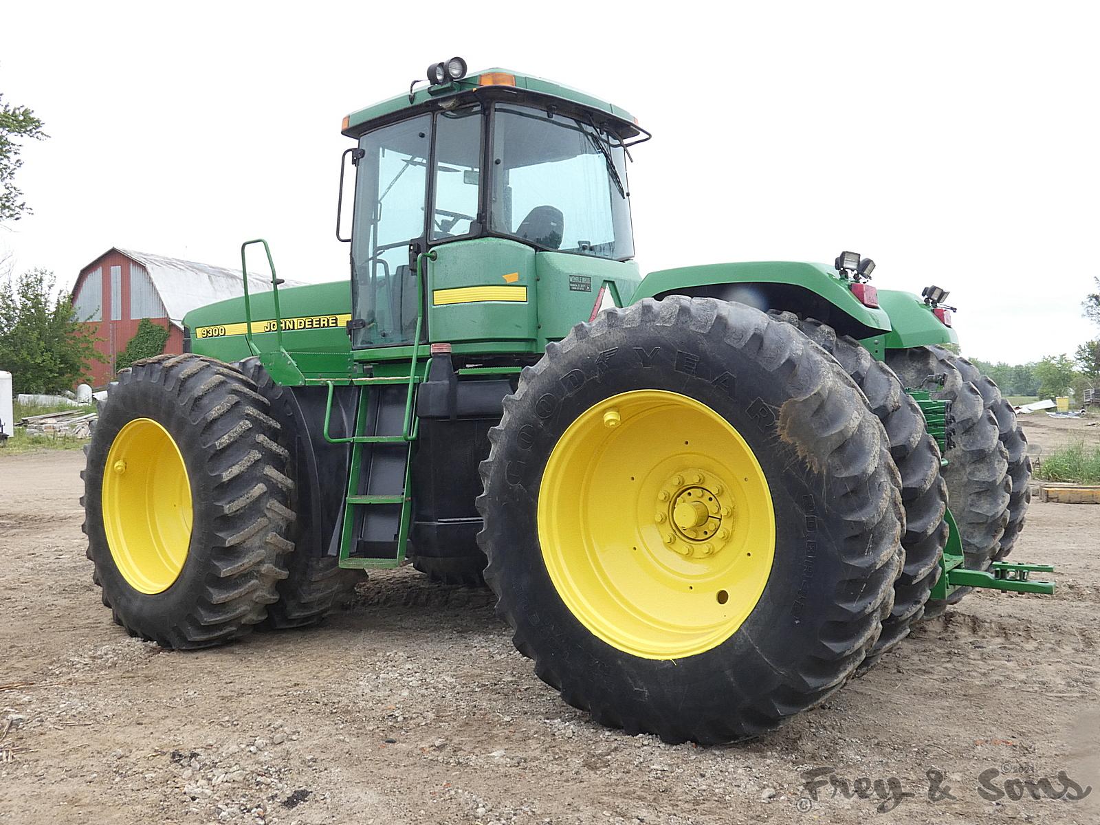 John Deere 9300 4x4 Tractor, SN RW9300P001349, Cab/Air, Powershift, (4) Hyd