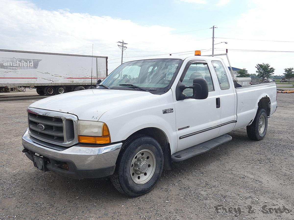 2000 Ford F350 Ext. Cab Pickup, SN:3FTSX30F3YMA59787, 7.3L Diesel,  Auto, 2