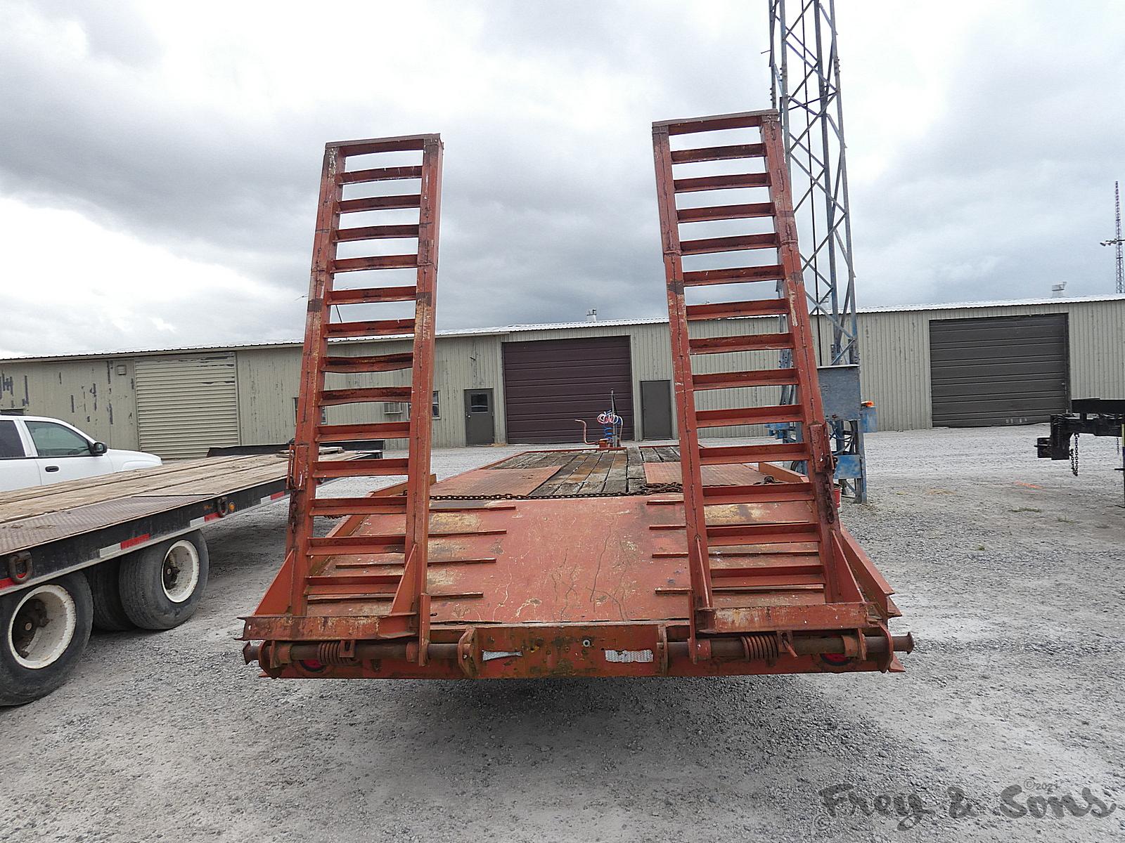 1980 Hercules 20DBA Tag Trailer, SN:K802204, 96''x18' Deck, 4' Beavertail,