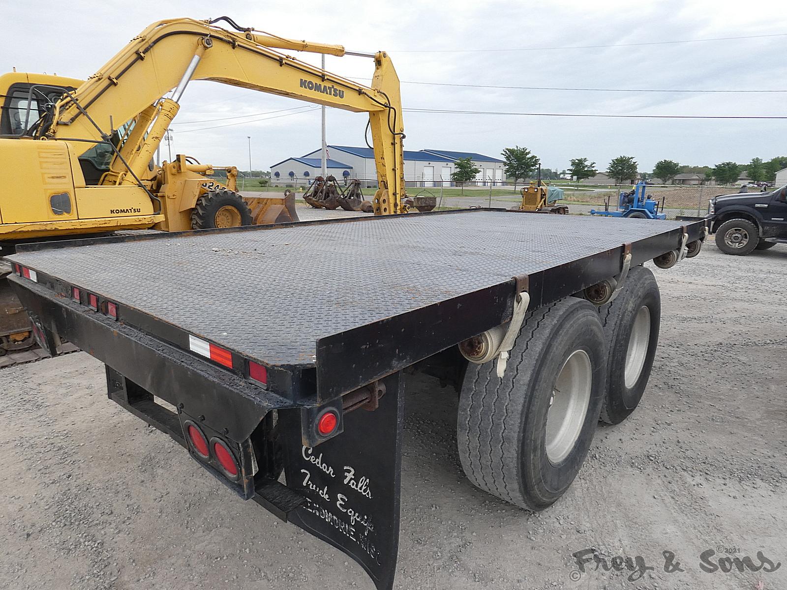 1990 Cedar Pup Trailer, SN:900196, Shop Modified for HD Form Trailer, Pintl