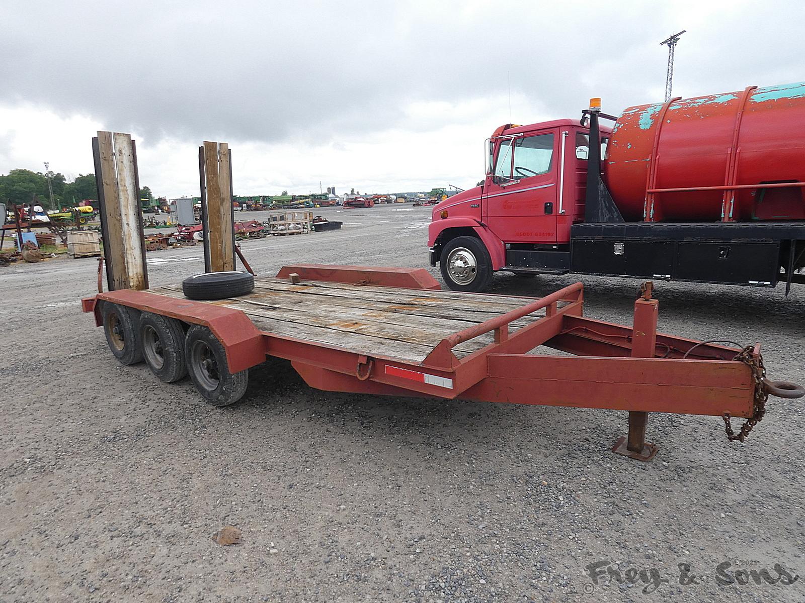 Stiger Triaxle Tag Trailer, SN:02915, Ramps, Pintle