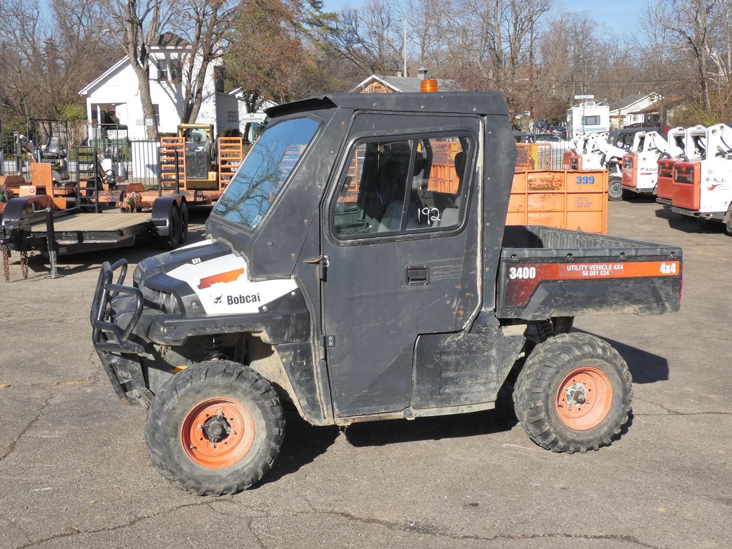 2013 Bobcat 3400 4x4 Utility Vehicle *Not Titled*, SN:AJNT31213, Full Cab,