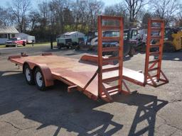 2016 Cox CC720BT 20' Tandem Tag Trailer, SN:1R9122029GA230695, 7' wide, Bea