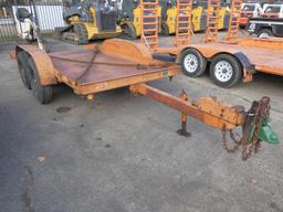 1994 Butler 12' S/A Tilt Tag Trailer, SN:1BUD12200R1003122, 65'' Wide.