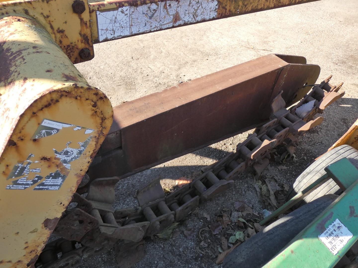 Vermeer V3550 RT Trencher, SN:382, Duetz Diesel (not running), Rear trenche