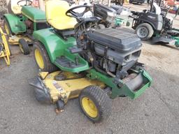 JD 345 Garden Tractor, SN:003458022456, 54'' Deck, No hood.