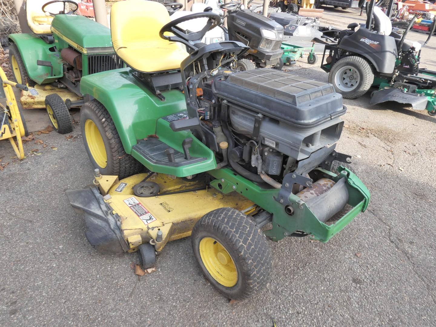 JD 345 Garden Tractor, SN:003458022456, 54'' Deck, No hood.