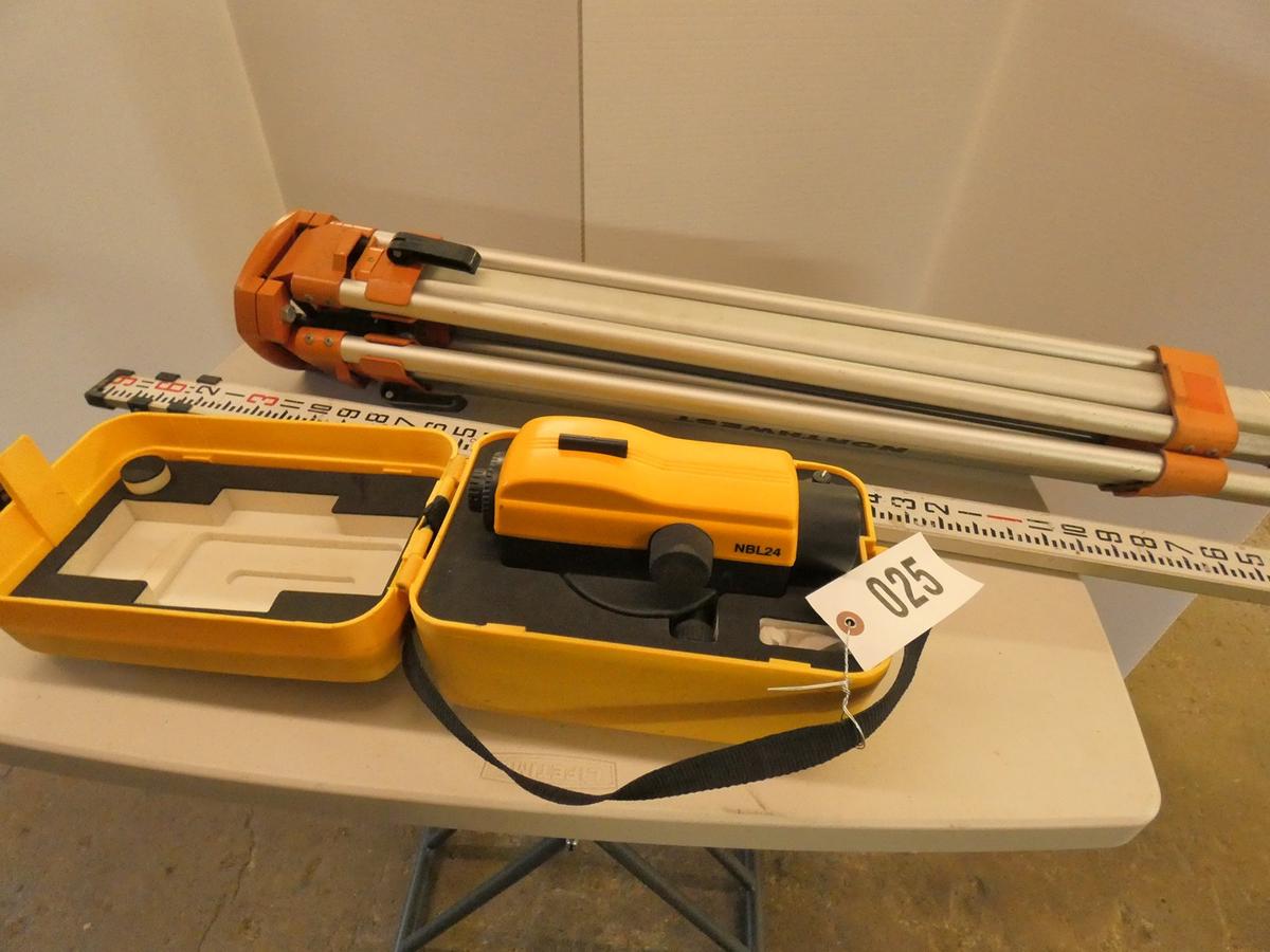 Northwest Builders Level with Tripod & Rod