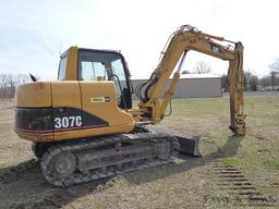 2005 Caterpillar 307C Mini Excavator, SN:CAT0307CTBNE00945, EROPS, Quicktac