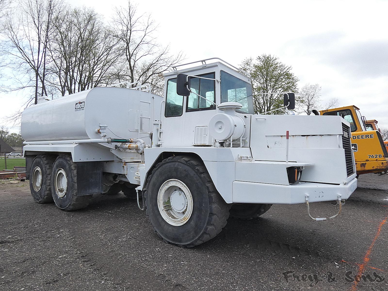 1996 Terex 3066 6x6 Offroad Water Truck, SN:?, Cummins, Elliot Tank, Cab Co