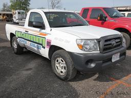 2009 Toyota Tacoma Pickup, SN:5TENX22N09Z639580, 285,258 miles.