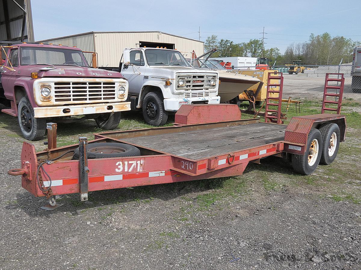 Shopbuilt Tandem Tag Trailer, 6'x15' Deck, Ramps (No title Ohio - too light