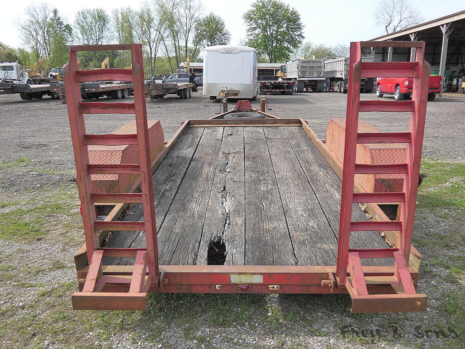 Shopbuilt Tandem Tag Trailer, 6'x15' Deck, Ramps (No title Ohio - too light