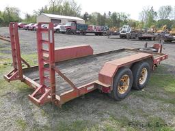 Shopbuilt Tandem Tag Trailer, 6'x15' Deck, Ramps (No title Ohio - too light