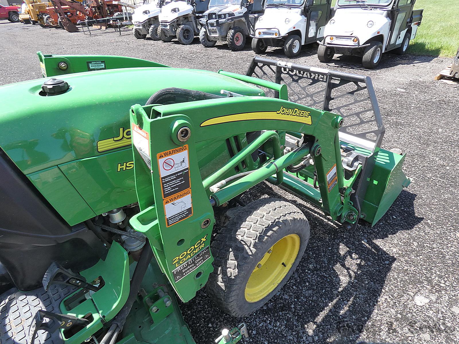 John Deere 2520 Compact Loader Tractor, SN:406156, Diesel, 72'' Mower Deck,