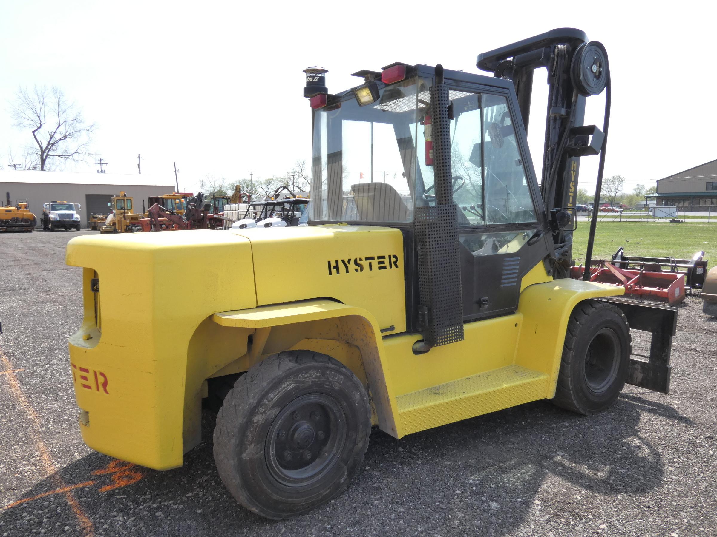 Hyster H155XL2 Pneumatic Forklift, SN:F006D06371Y, 14,300# Cap, Cab, Triple