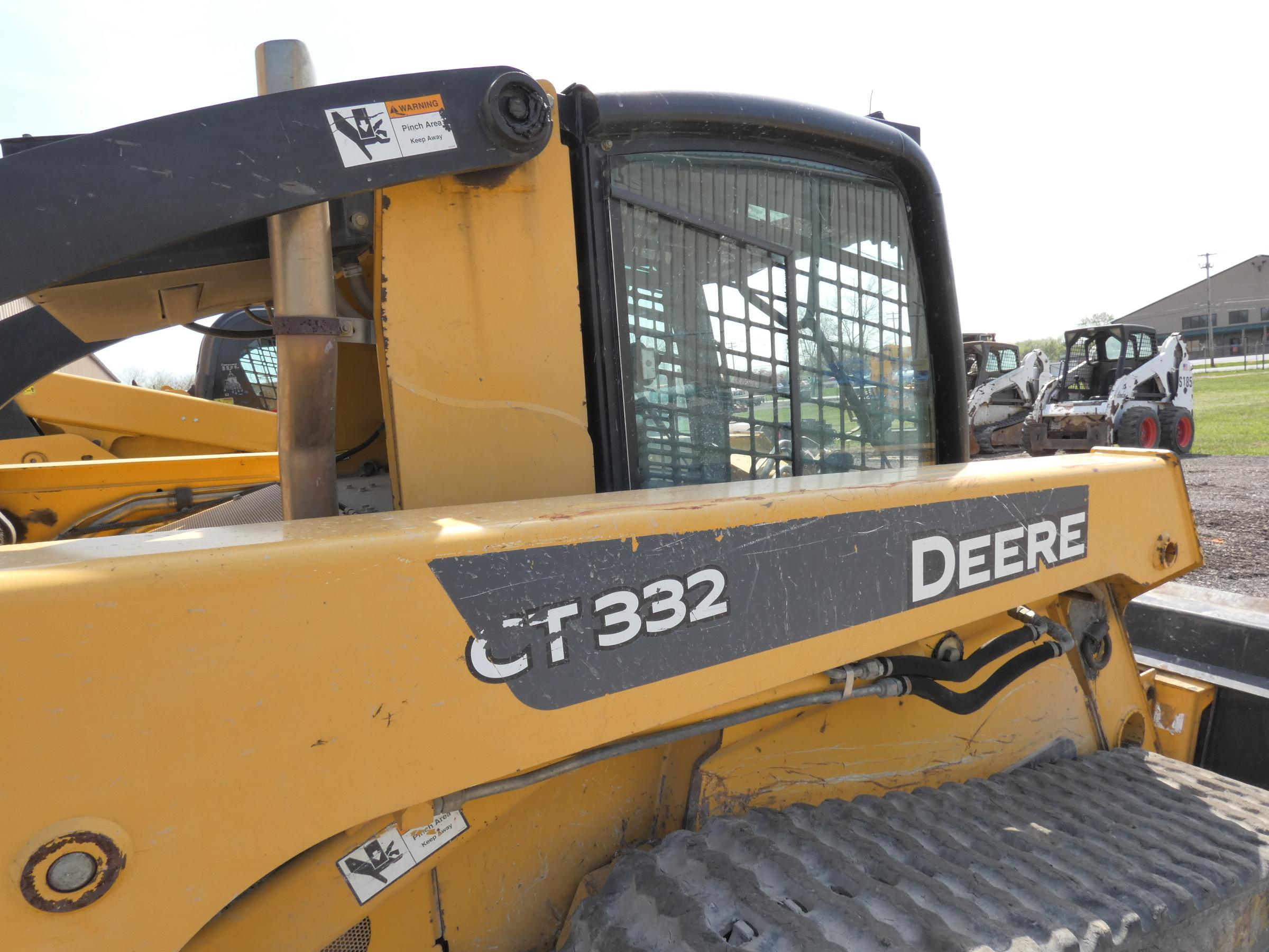 John Deere CT322 Compact Track Loader, SN:171612, EROPS w/ Air, Hyd QT, Aux