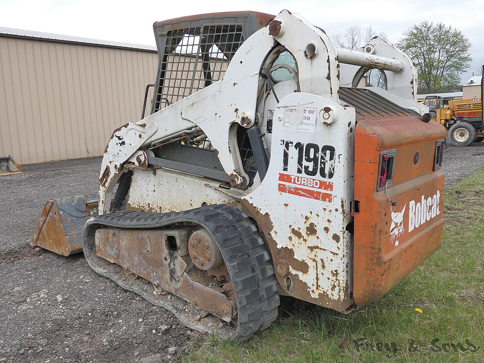 Bobcat T190 Compact Track Loader, SN:527715043, Diesel, Keypad, QT GP Bucke