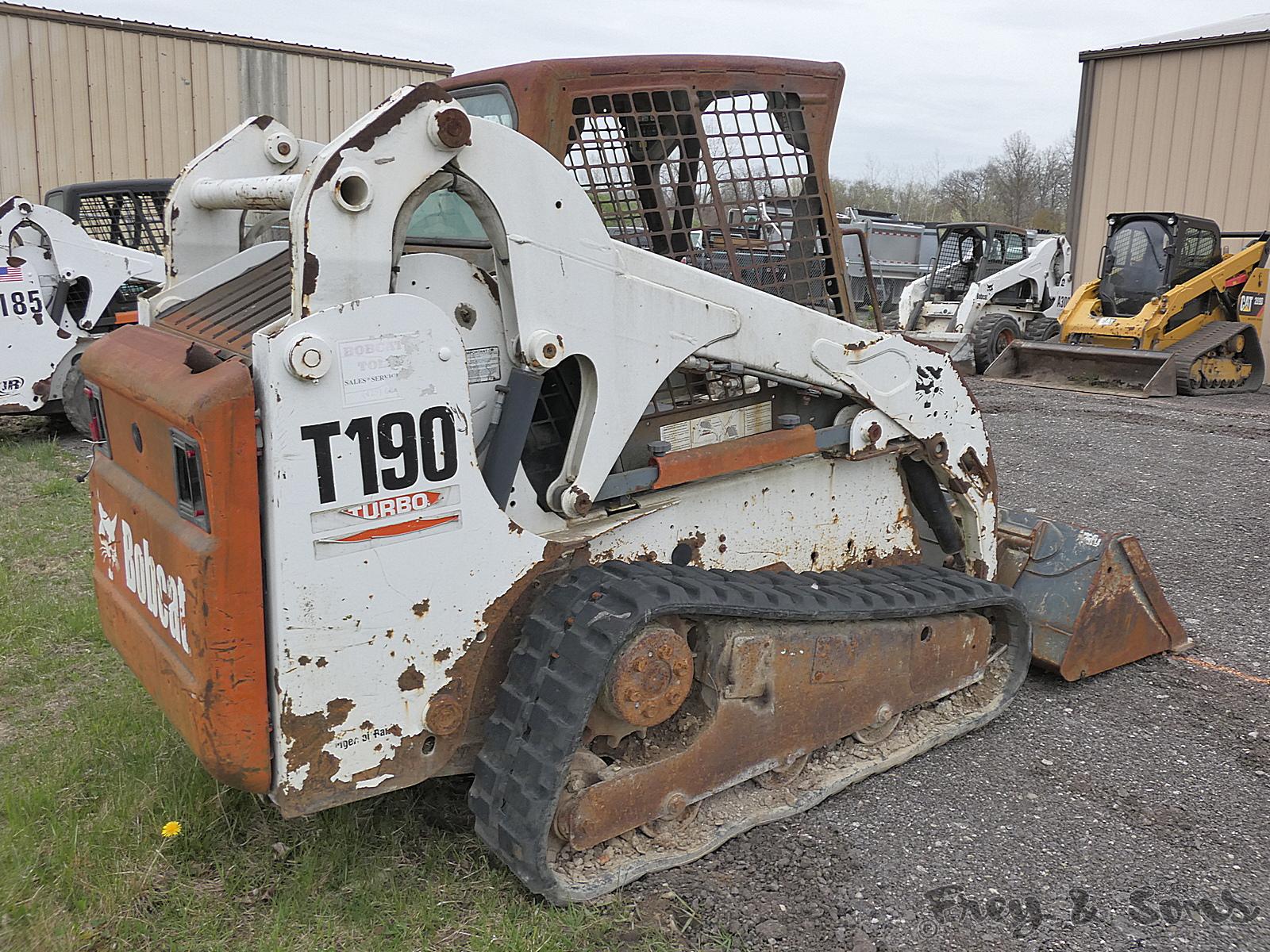 Bobcat T190 Compact Track Loader, SN:527715043, Diesel, Keypad, QT GP Bucke