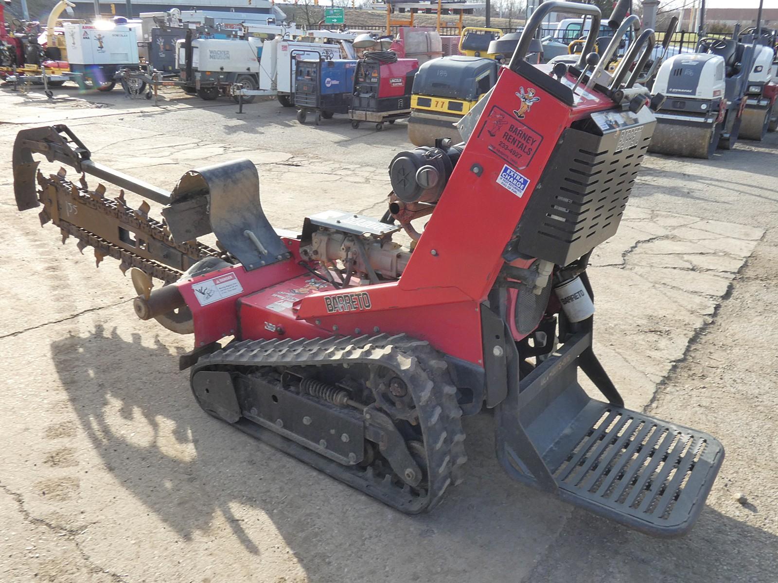 2016 Barreto 2042RTK WB Trencher, SN:RTK138, Gas