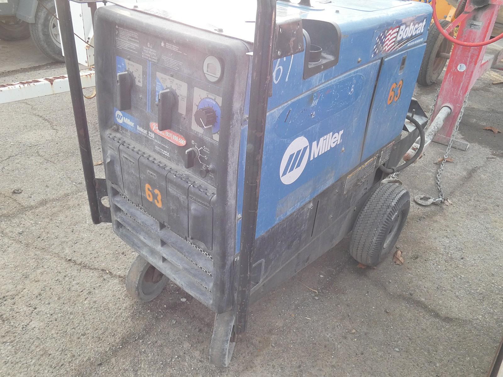 2011 Miller Bobcat 250 Portable Welder, SN:MB390041H, LPG, 1840.2 hrs.