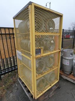 (Lot change - new photos) Lot of LP Tanks: Lg, Small & Forklift, and Storage Cage