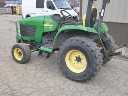 John Deere 4200 HST 4x4 Utility Tractor, SN:LV4200H422509, Diesel, 3pt, PTO