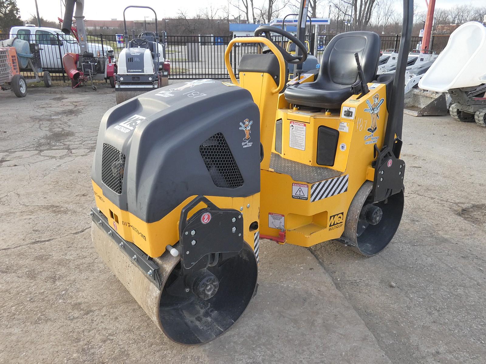 2019 Multiquip AR14H Vibratory Tandem Roller, SN:190310, Honda 2 Cyl Gas, 3