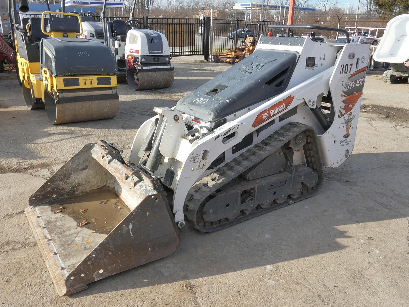 2020 Bobcat MT100 WB Skidloader, SN:B52P11040, Kubota, Aux Hyd, MT QT Bucke