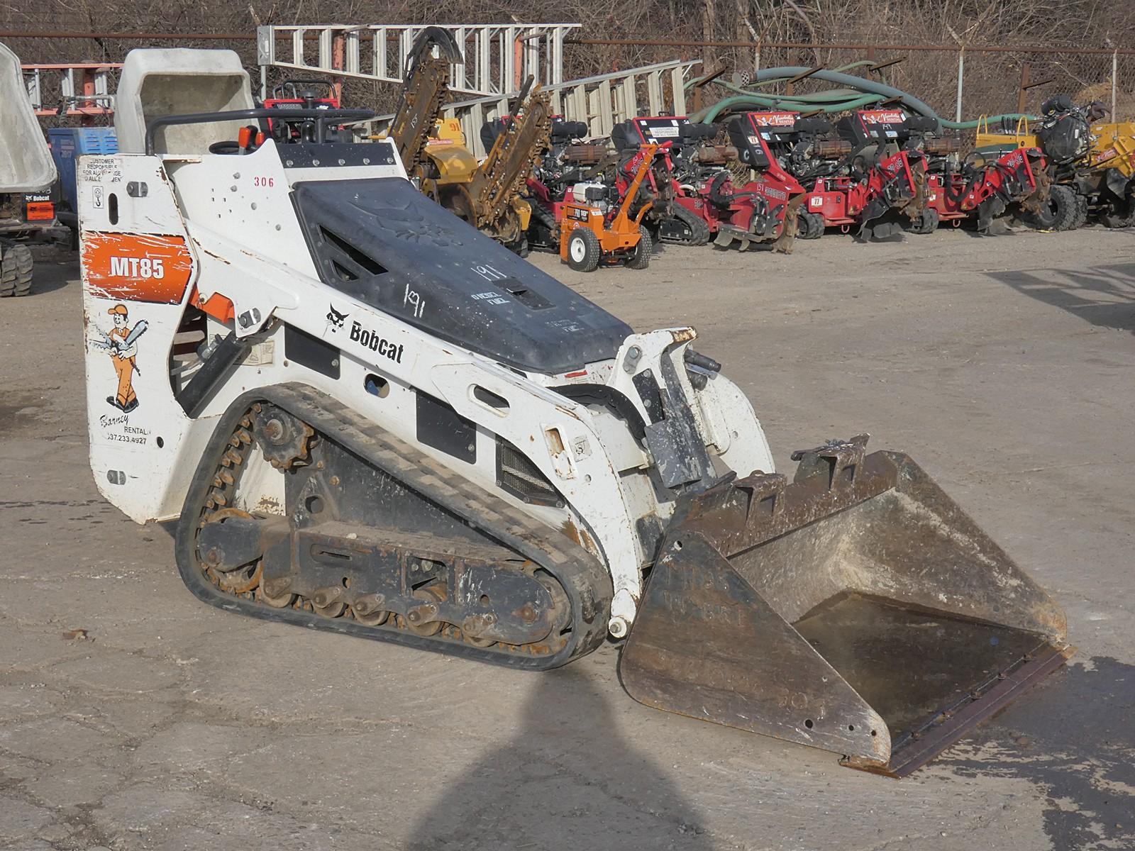 2019 Bobcat MT85 WB Skidloader, SN:B3TR18821, Kubota, Aux Hyd, MT QT Bucket