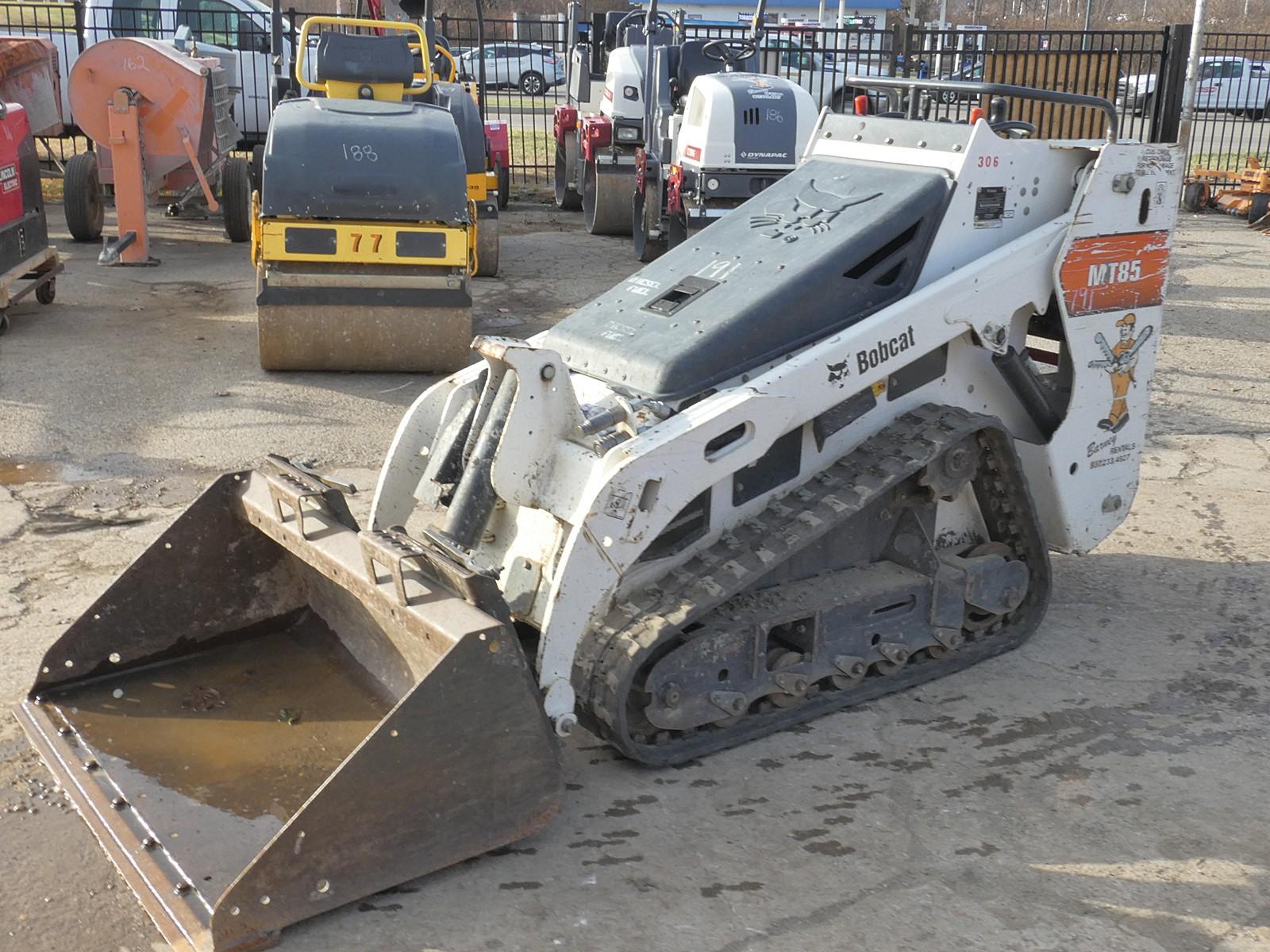 2019 Bobcat MT85 WB Skidloader, SN:B3TR18821, Kubota, Aux Hyd, MT QT Bucket