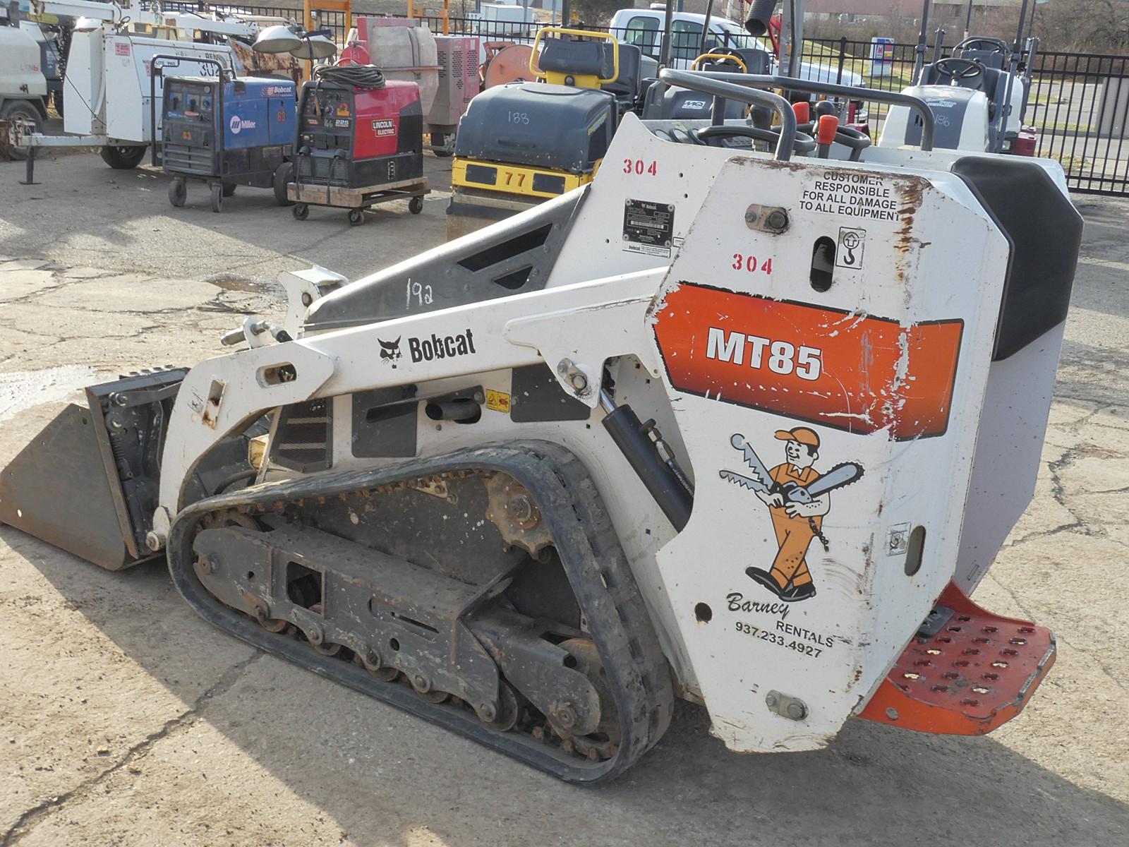 2018 Bobcat MT85 WB Skidloader, SN:B3TR144333, Kubota, Aux Hyd, MT QT GP Bu