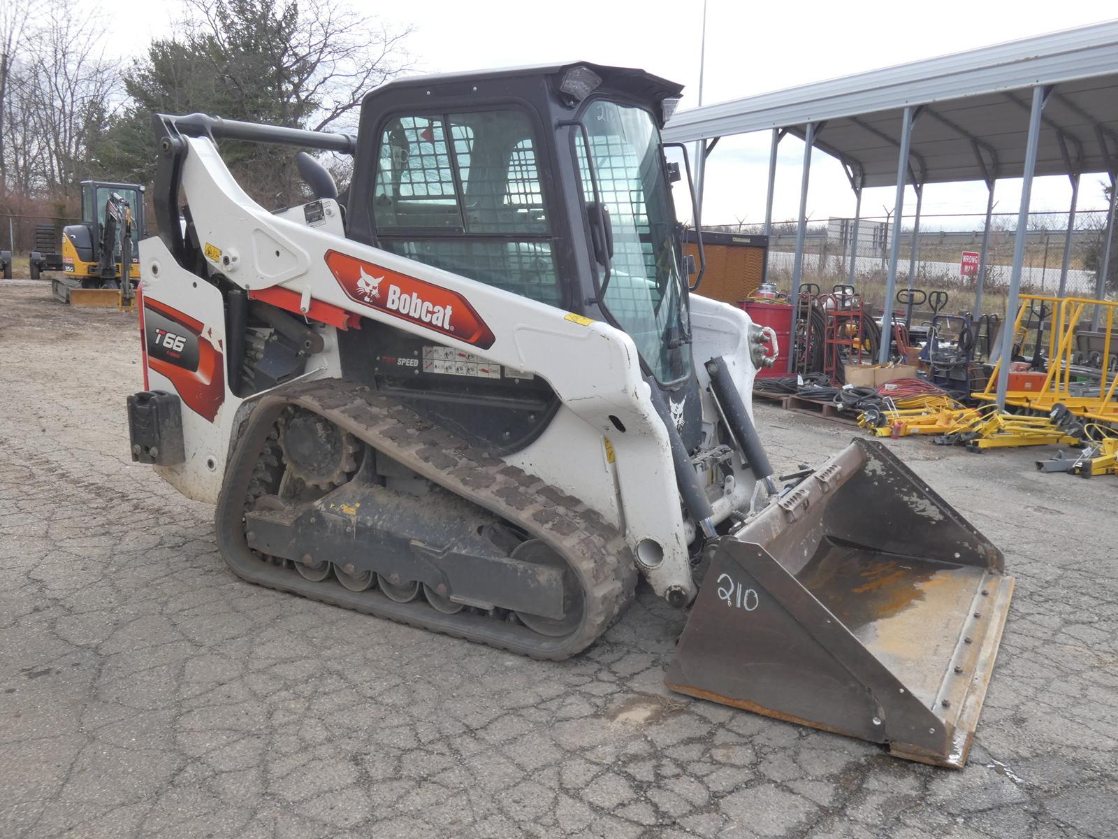 2021 Bobcat T66 Compact Track Loader, SN:B4SB16877, Cab w/ Air, 2 Speed, IS