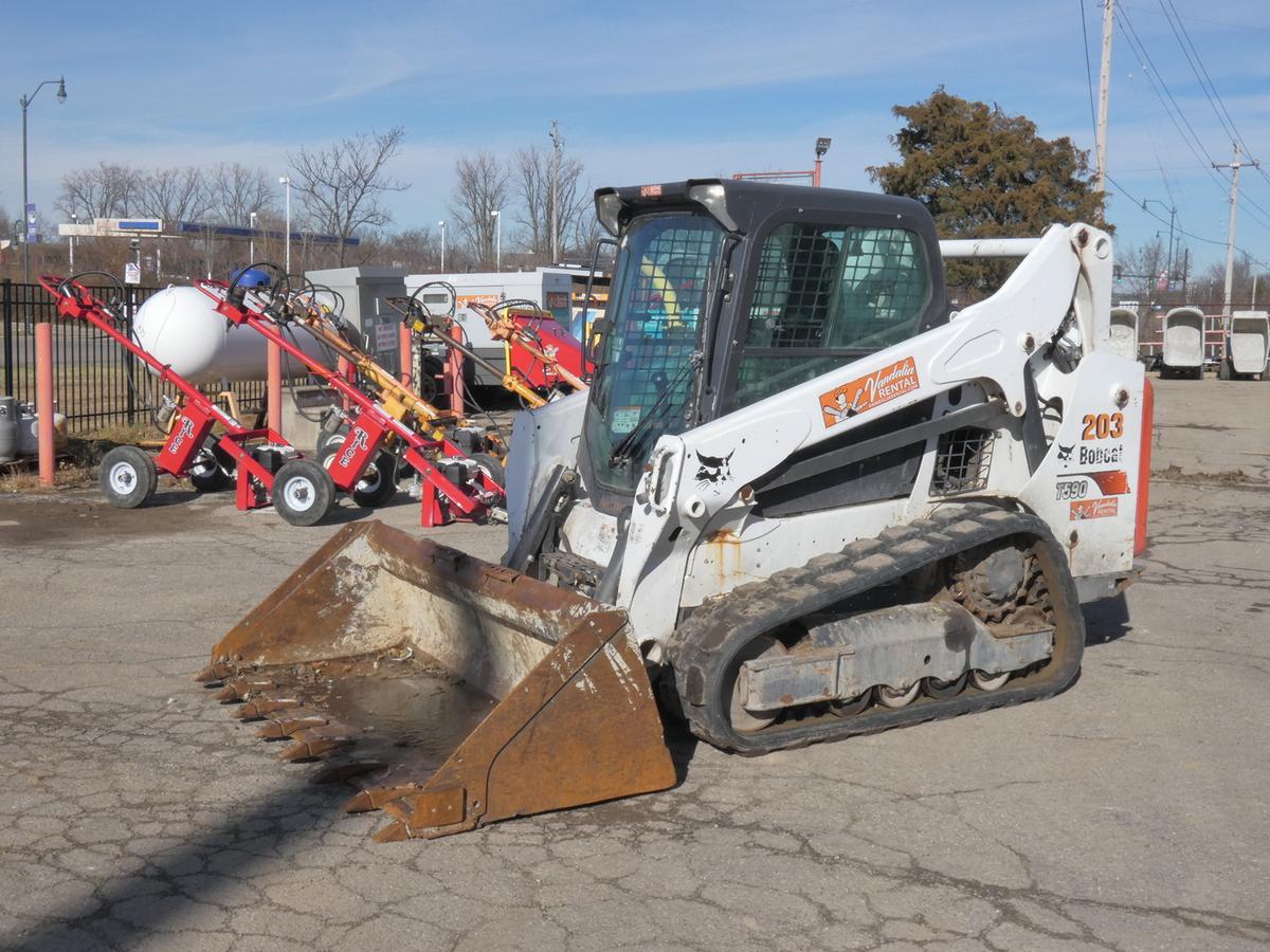 2017 Bobcat T590 Compact Track Loader, SN:ALJU22816, EROPS w/ Air, Bobcat P