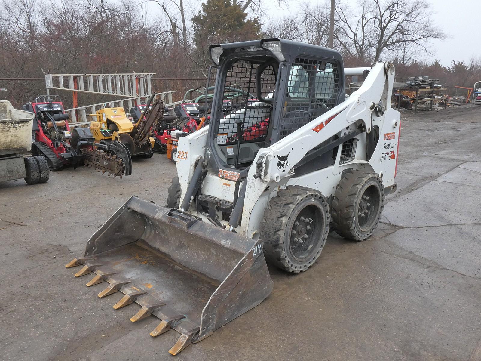 2018 Bobcat S570 Skidloader, SN:ALM419075, ROPS, Bobcat Pedals, Power Bobta