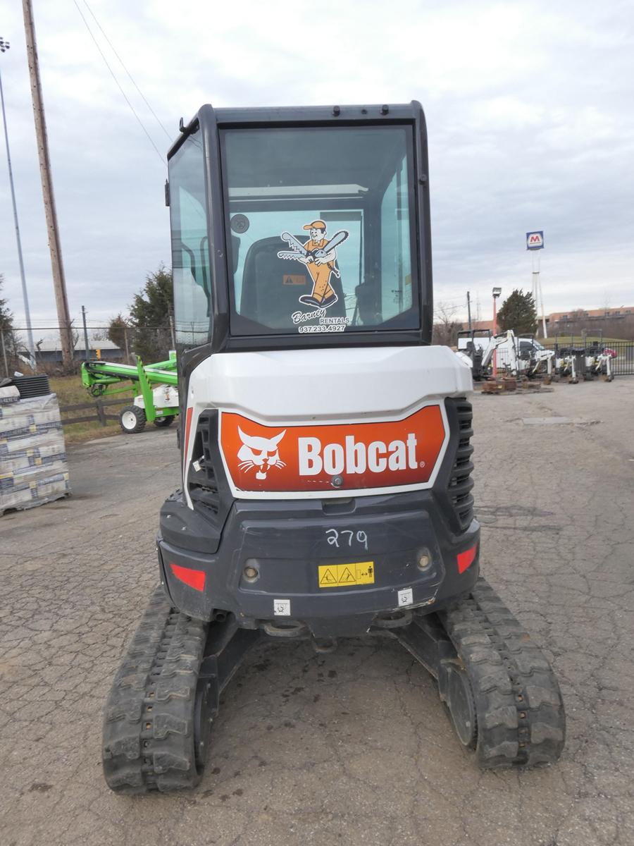 2020 Bobcat E26 Mini Excavator, SN:B4S912495, Kubota Diesel, EROPS w/ Air,