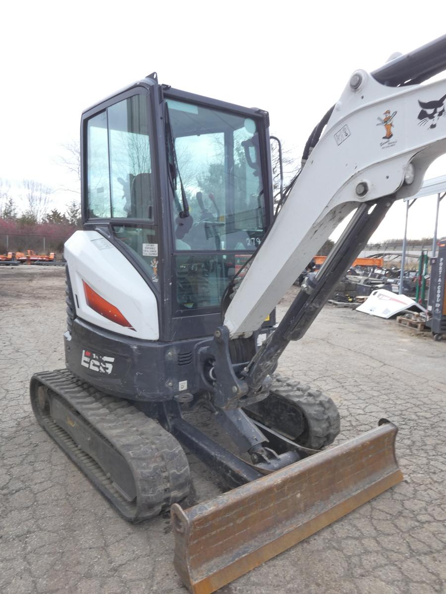 2020 Bobcat E26 Mini Excavator, SN:B4S912495, Kubota Diesel, EROPS w/ Air,