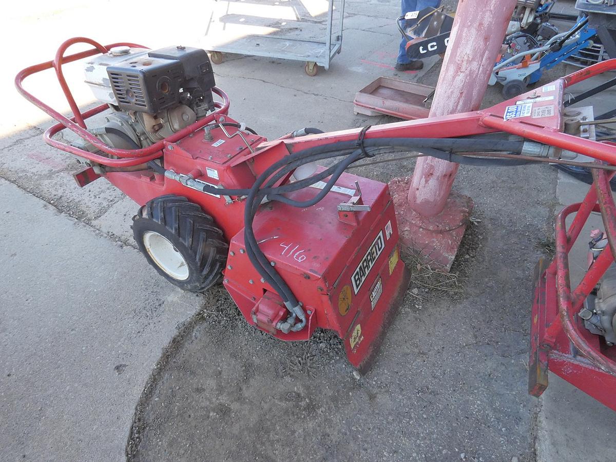 Barreto 1320 Hydraulic Rear Tiller, SN:8640