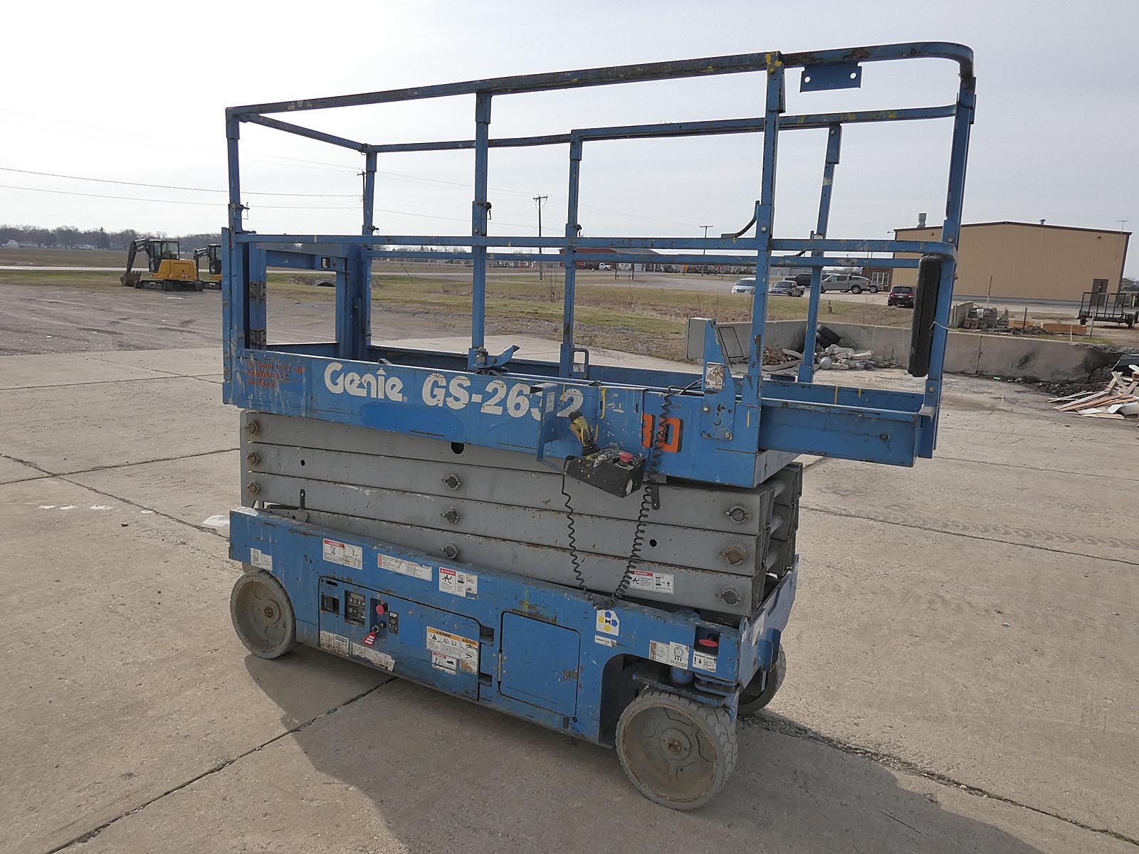 2015 Genie GS2632 Scissorslift, SN:GS3215A-136851, Battery Elec., 32" Wide,