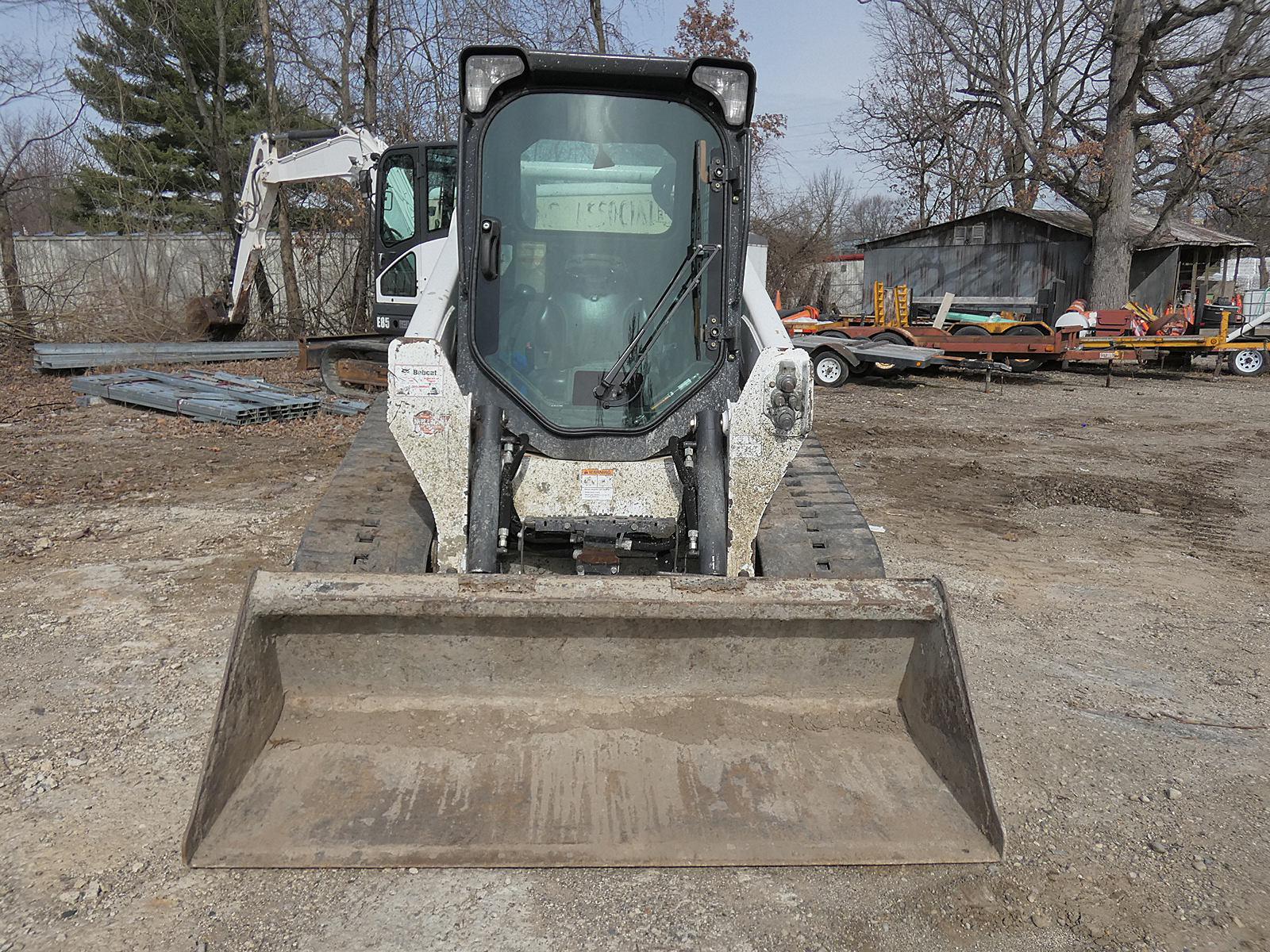 2015 Bobcat T590 Crawler Skidloader, SN:ALJU15813, EROPS, QT GP Bucket, Aux