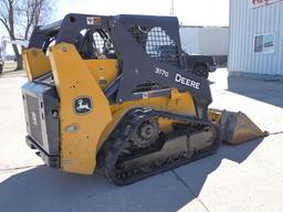 2019 John Deere 317G Crawler Skidloader, SN:350855, ROPS, Joysticks, Aux Hy