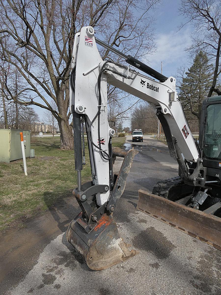 2019 Bobcat E45 Mini Excavator, SN:B2VY14413, EROPS, Aux. Hyd, Thumb, Hyd.