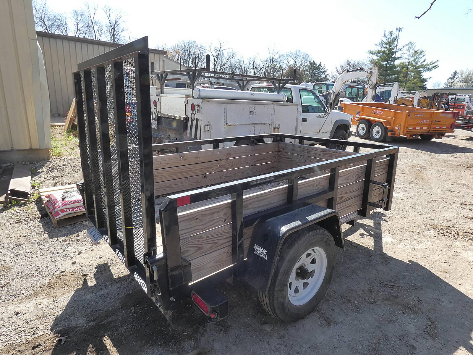 2018 Suretrac S/A Landscape Trailer, SN:5JW1U0814J1237036, 62''x8', Mesh Ra