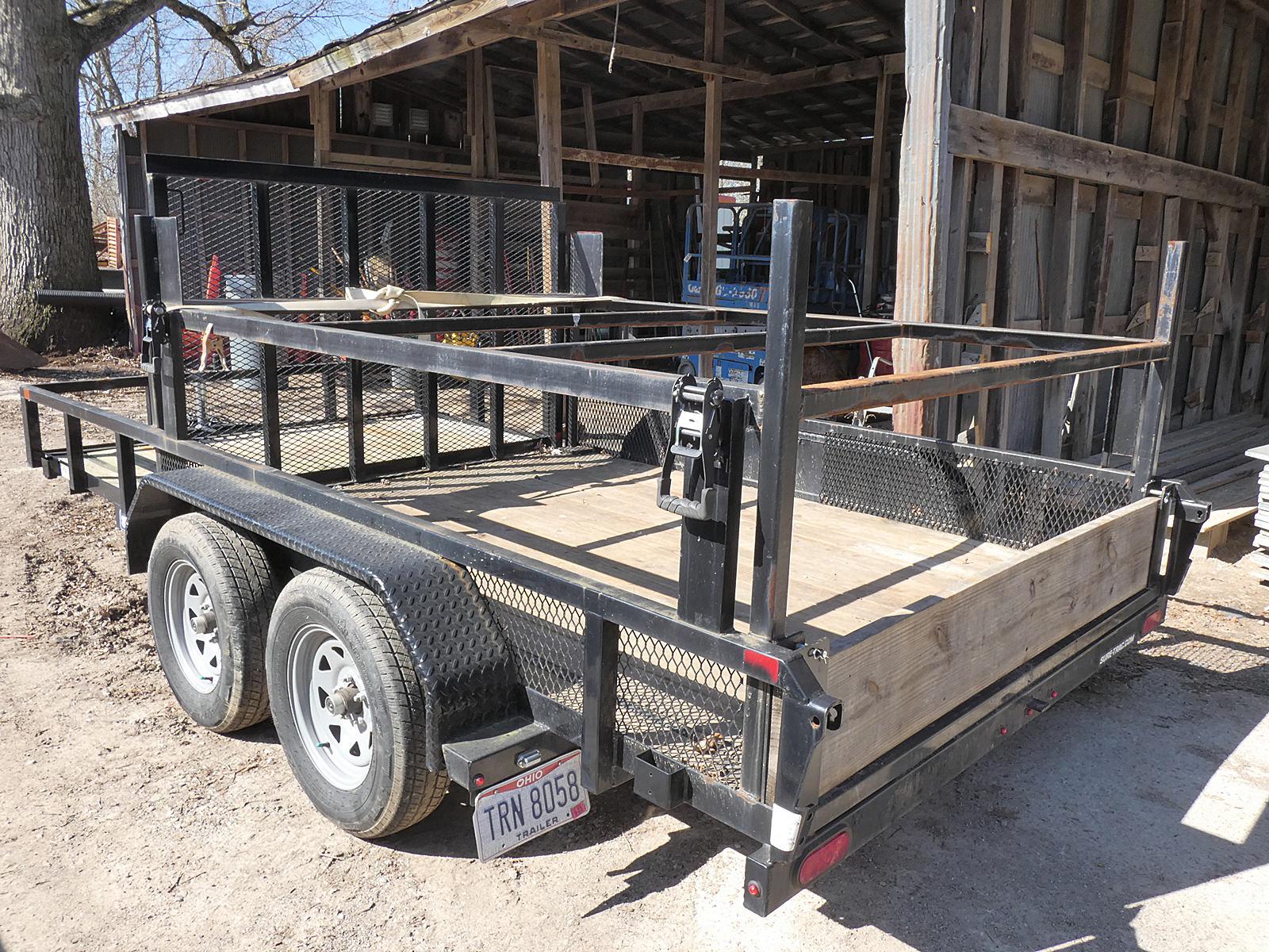 2020 Suretrac 14' Tandem Form Trailer, SN:5JW1U1426L1287802, 82''x14', Form