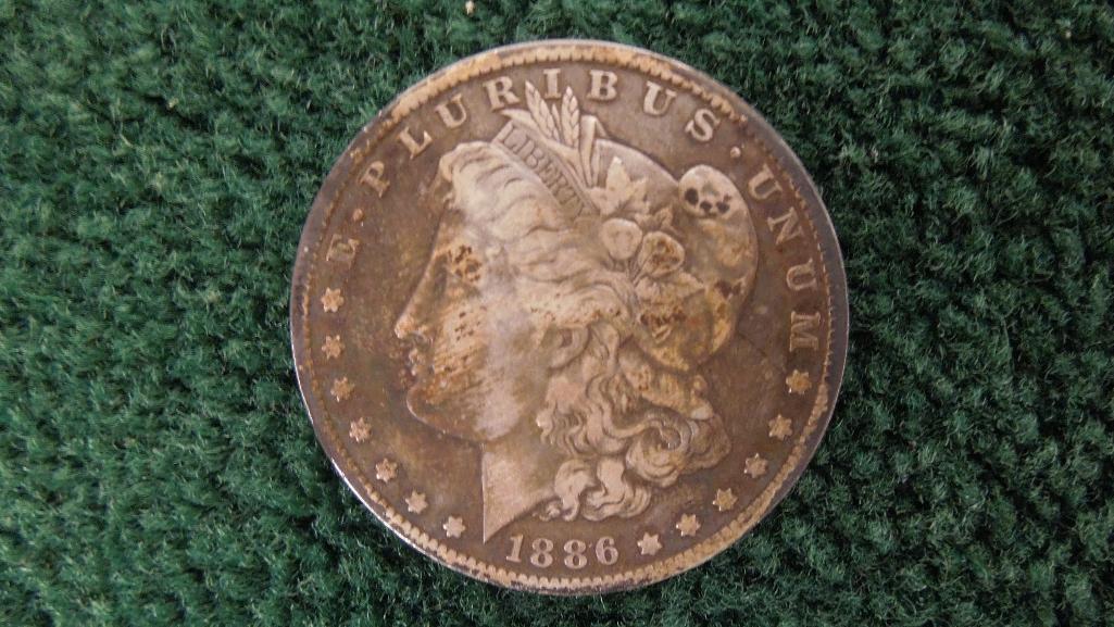 1886 O Morgan Silver Dollar