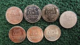 (7) 1943 Steel War Pennies