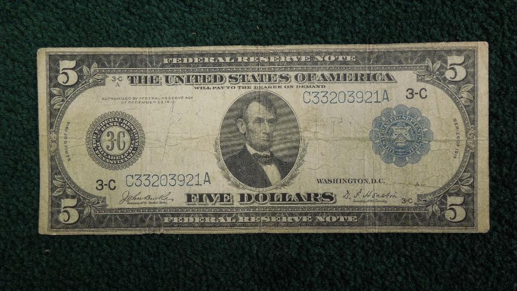 Five Dollar Federal Reserve Note